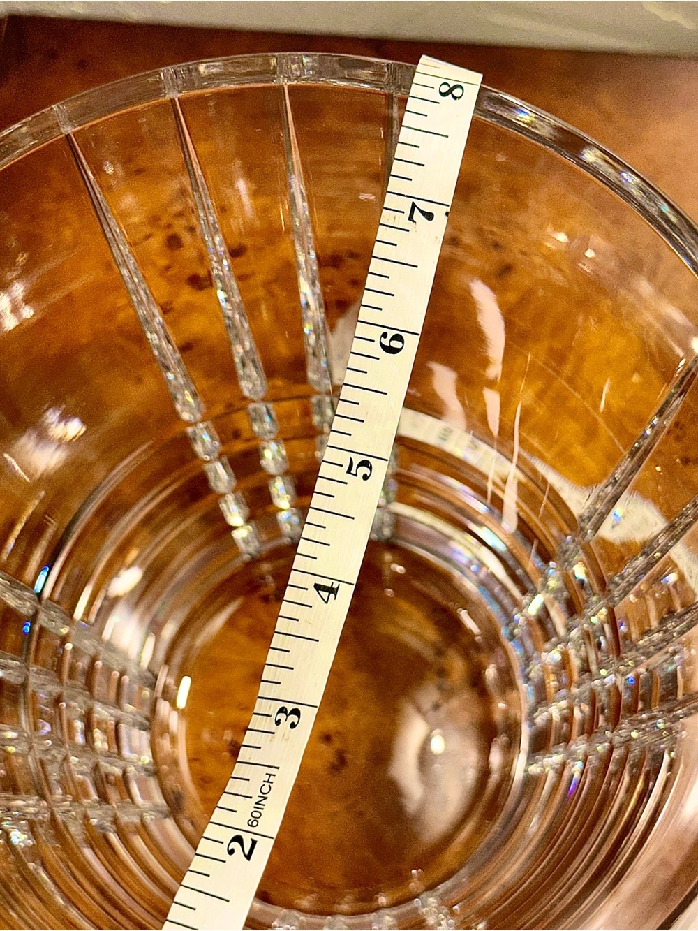 Tiffany & Co. Large Crystal Champagne Bucket - Plaid Pattern - - Picture 7 of 12